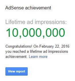 10 million ad impressions
